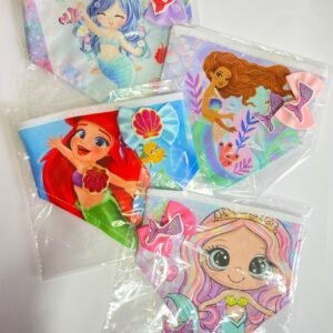 Kit bandana + laço + adesivo SEREIA
