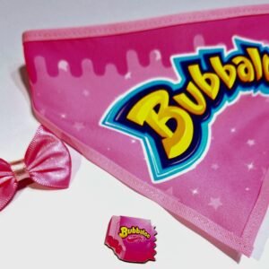 Kit Bandana M + Laço + adesivo Bubbaloo