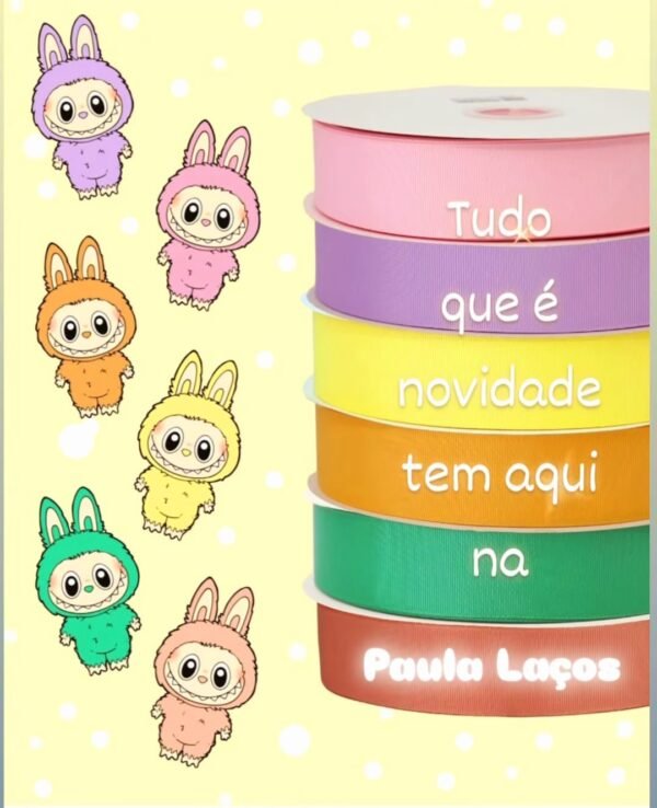 Laços Labubu gorgurão - Image 4