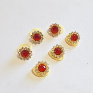 Penteados Pedrarias Vermelho
