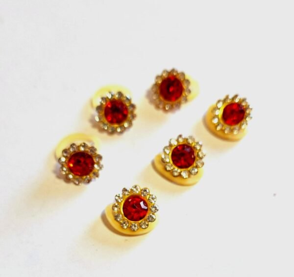 Penteados Pedrarias Vermelho - Image 2