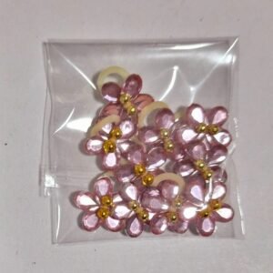 Penteados Flor de pedra rosa