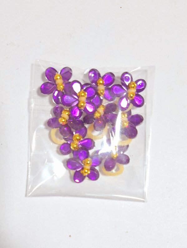 Penteados Flor de pedra roxo