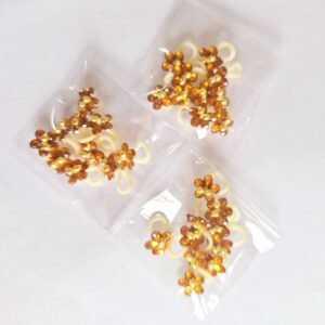 Penteados Flor de pedra Ocre P